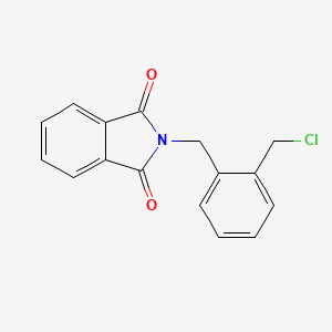 molecular formula C16H12ClNO2 B8412841 N-(2-chloromethylbenzyl)phthalimide 