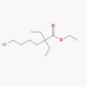 molecular formula C12H23BrO2 B8412884 Ethyl 6-bromo-2,2-diethylhexanate 