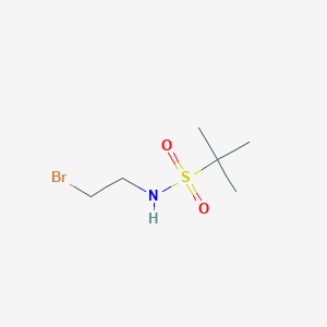 molecular formula C6H14BrNO2S B8412895 2-Methyl-propane-2-sulfonic acid (2-bromo-ethyl)-amide 
