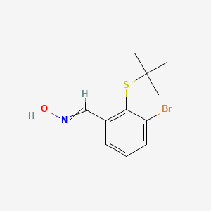 1-[3-bromo-2-(tert-butylsulfanyl)phenyl]-N-hydroxymethanimine