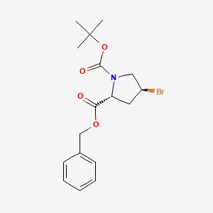 (4S)-1-(tert-Butoxycarbonyl)-4-bromo-D-proline Benzyl Ester