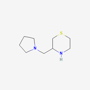 molecular formula C9H18N2S B8412914 3-(Pyrrolidin-1-ylmethyl)thiomorpholine 