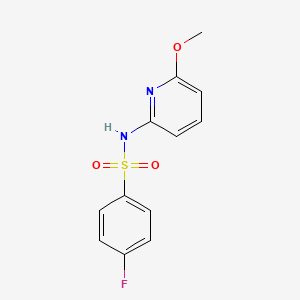4-fluoro-N-(6-methoxypyridin-2-yl)benzenesulfonamide