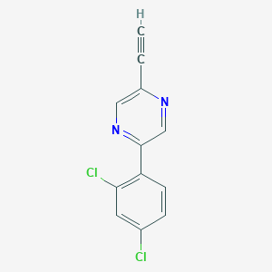 2-(2,4-Dichlorophenyl)-5-ethynylpyrazine