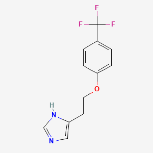 1H-Imidazole, 5-[2-[4-(trifluoromethyl)phenoxy]ethyl]-