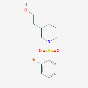 molecular formula C13H18BrNO3S B8413020 Racemic-2-(1-((2-bromophenyl)sulfonyl)piperidin-3-yl)ethanol 