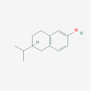 molecular formula C13H18O B8413075 6-Isopropyl-5,6,7,8-tetrahydronaphthalen-2-ol 