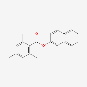 molecular formula C20H18O2 B8413077 Naphthalen-2-yl 2,4,6-trimethylbenzoate 