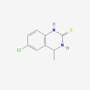 6-Chloro-4-methyl-3,4-dihydro-1H-quinazoline-2-thione