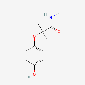2-(4-hydroxy-phenoxy)-2,N-dimethyl-propionamide