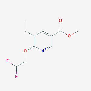 Methyl 6-(2,2-difluoroethoxy)-5-ethylnicotinate