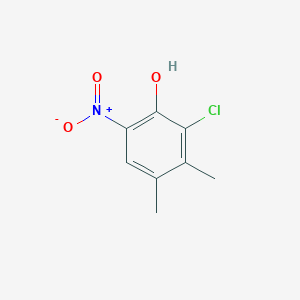 molecular formula C8H8ClNO3 B8413150 2-Chloro-3,4-dimethyl-6-nitrophenol 