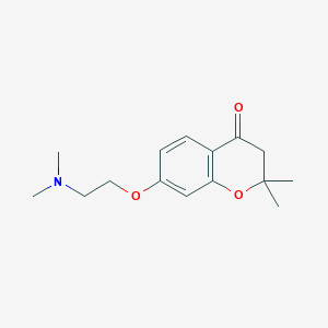 molecular formula C15H21NO3 B8413164 2,2-Dimethyl-7-(2-dimethylaminoethoxy)-4-chromanone 