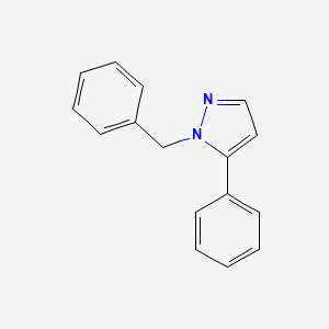 molecular formula C16H14N2 B8413228 1-benzyl-5-phenyl-1H-pyrazole 