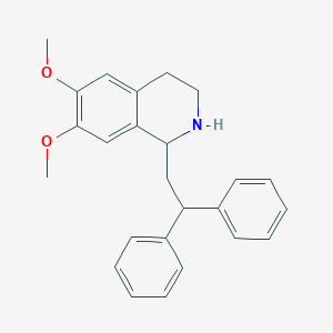 molecular formula C25H27NO2 B8413263 1-(2,2-Diphenyleth-1-yl)-6,7-dimethoxy-1,2,3,4-tetrahydroisoquinoline 