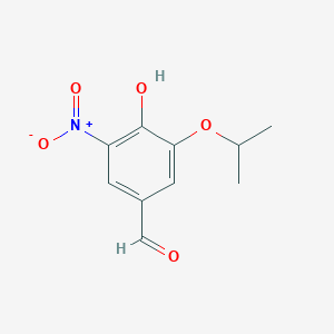 molecular formula C10H11NO5 B8413269 4-Hydroxy-3-isopropoxy-5-nitrobenzaldehyde 