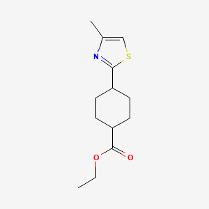 trans-4-(4-Methyl-thiazol-2-yl)-cyclohexanecarboxylic acid ethyl ester