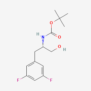 molecular formula C14H19F2NO3 B8413294 (S)-2-Boc-amino-3-(3,5-difluorophenyl)propan-1-OL 