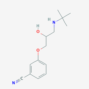 molecular formula C14H20N2O2 B8413318 1-(3-Cyanophenoxy)-2-hydroxy-3-tert.-butylamino propane 