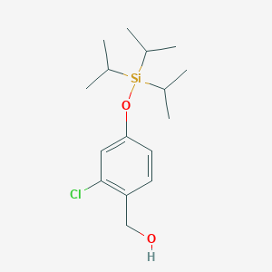 molecular formula C16H27ClO2Si B8413324 (2-Chloro-4-((triisopropylsilyl)oxy)phenyl)methanol 