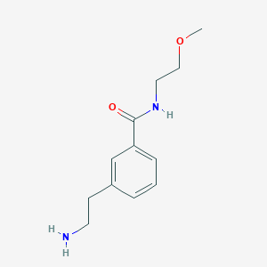 molecular formula C12H18N2O2 B8413340 3-(2-aminoethyl)N-(2-methoxyethyl)benzamide 