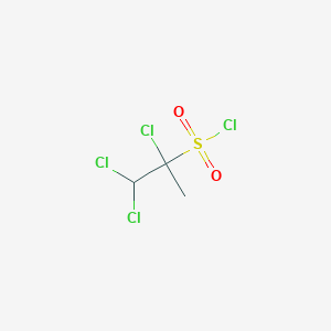 molecular formula C3H4Cl4O2S B8413348 1,1,2-Trichloropropane-2-sulfonyl chloride 