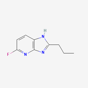 molecular formula C9H10FN3 B8413353 5-fluoro-2-propyl-3H-imidazo[4,5-b]pyridine 