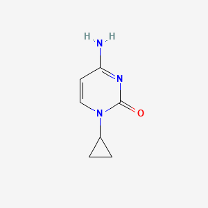 molecular formula C7H9N3O B8413367 1-Cyclopropylcytosine 