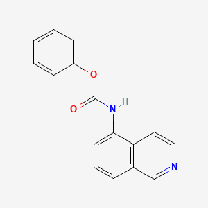 molecular formula C16H12N2O2 B8413368 Phenyl isoquinolin-5-ylcarbamate 