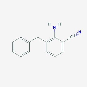 molecular formula C14H12N2 B8413371 3-Benzyl amino-benzonitrile 