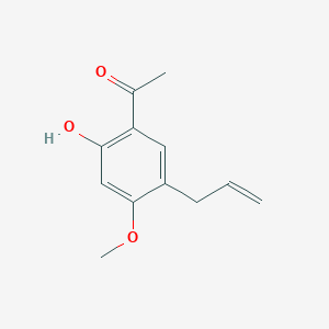 molecular formula C12H14O3 B8413422 5'-Allyl-2'-hydroxy-4'-methoxyacetophenone 