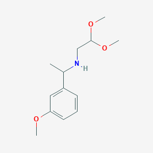 molecular formula C13H21NO3 B8413432 3-methoxy-alpha-methyl-N-(2,2-dimethoxyethyl)benzylamine 