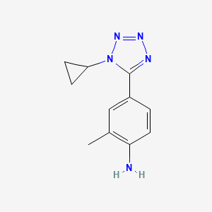 4-(1-Cyclopropyltetrazol-5-yl)-2-methylaniline