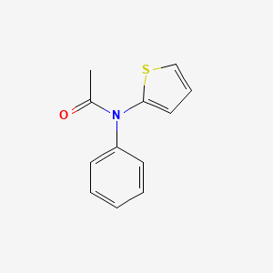 molecular formula C12H11NOS B8413462 N-Phenyl-N-thienylacetamide CAS No. 19320-17-3