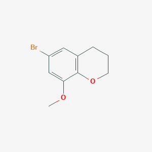 molecular formula C10H11BrO2 B8413497 6-Bromo-8-methoxy-chroman 