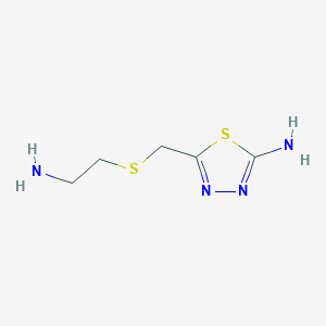 2-Amino-5-(2-aminoethyl)thiomethyl-1,3,4-thiadiazole