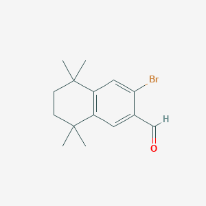 molecular formula C15H19BrO B8413548 2-Formyl-3-bromo-5,5,8,8-tetramethyl-5,6,7,8-tetrahydronaphthalene 