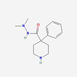 molecular formula C14H21N3O B8413564 4-(3,3-Dimethylcarbazoyl)-4-phenylpiperidine 