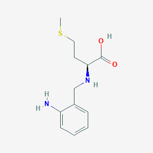 molecular formula C12H18N2O2S B8413575 N-(2-Amino-benzyl)-methionine CAS No. 66398-35-4