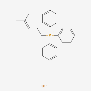 molecular formula C24H26BrP B8413577 Phosphonium, (4-methyl-3-pentenyl)triphenyl-, bromide CAS No. 27312-92-1