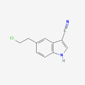 3-Cyano-5-(2-chloroethyl)indole
