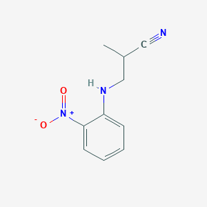 molecular formula C10H11N3O2 B8413635 2-Nitro-(2'-methyl-2'-cyanoethyl)-aniline 