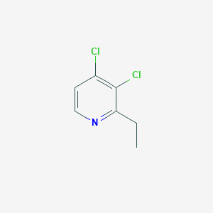 molecular formula C7H7Cl2N B8413646 3,4-Dichloro-2-ethylpyridine 