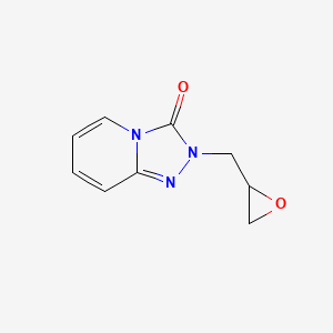 molecular formula C9H9N3O2 B8413664 2-Oxiranylmethyl-2H-[1,2,4]triazolo[4,3-a]pyridin-3-one 