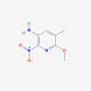 6-Methoxy-5-methyl-2-nitro-3-pyridinamine