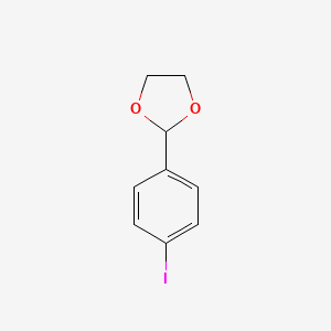 molecular formula C9H9IO2 B8413683 2-(p-Iodophenyl)dioxolane 