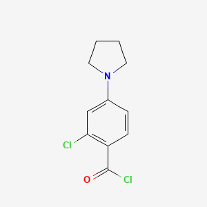 2-Chloro-4-pyrrolidin-1-ylbenzoyl chloride