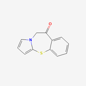 molecular formula C12H9NOS B8413705 9,10-Dihydropyrrolo[2,1-b][1,3]benzothiazepin-9-one 