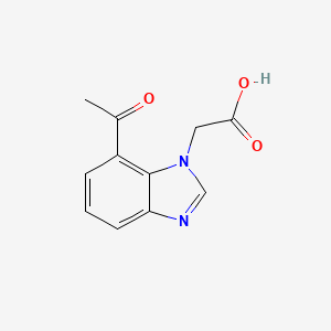 (7-acetyl-1H-benzimidazol-1-yl)acetic acid