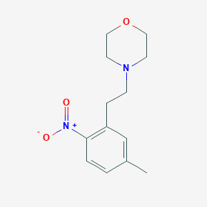 molecular formula C13H18N2O3 B8413723 4-[2-(5-Methyl-2-nitro-phenyl)ethyl]morpholine 